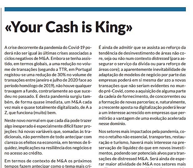 Your Cash is King